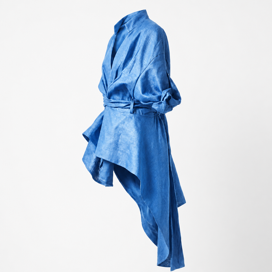 The Everyday Wrap Shirt, Edition One, Blue,  Made to Demand
