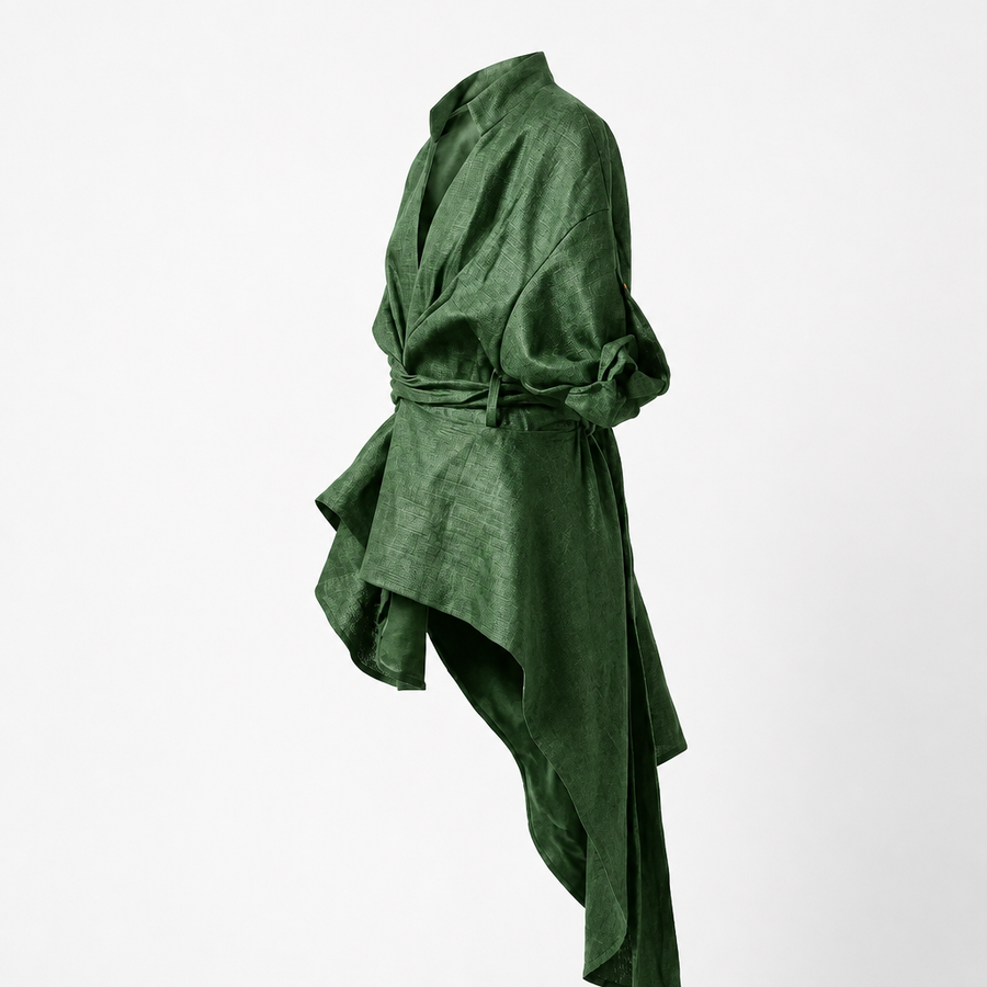 The Everyday Wrap Shirt, Edition One, Forest Green, Made to Demand
