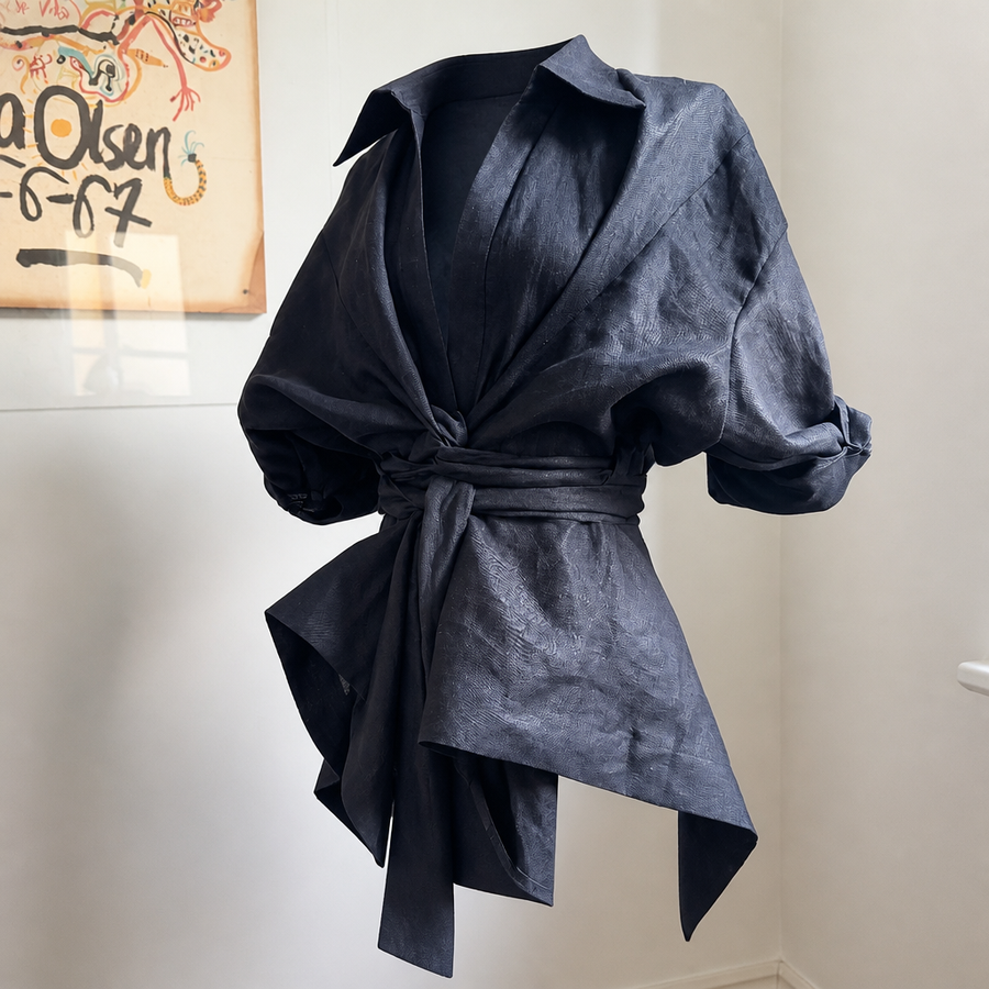 The Everyday Wrap Shirt, Edition One, Black, Made to Demand