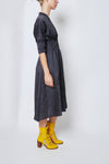 Rolling Direction Shirt Dress - Navy