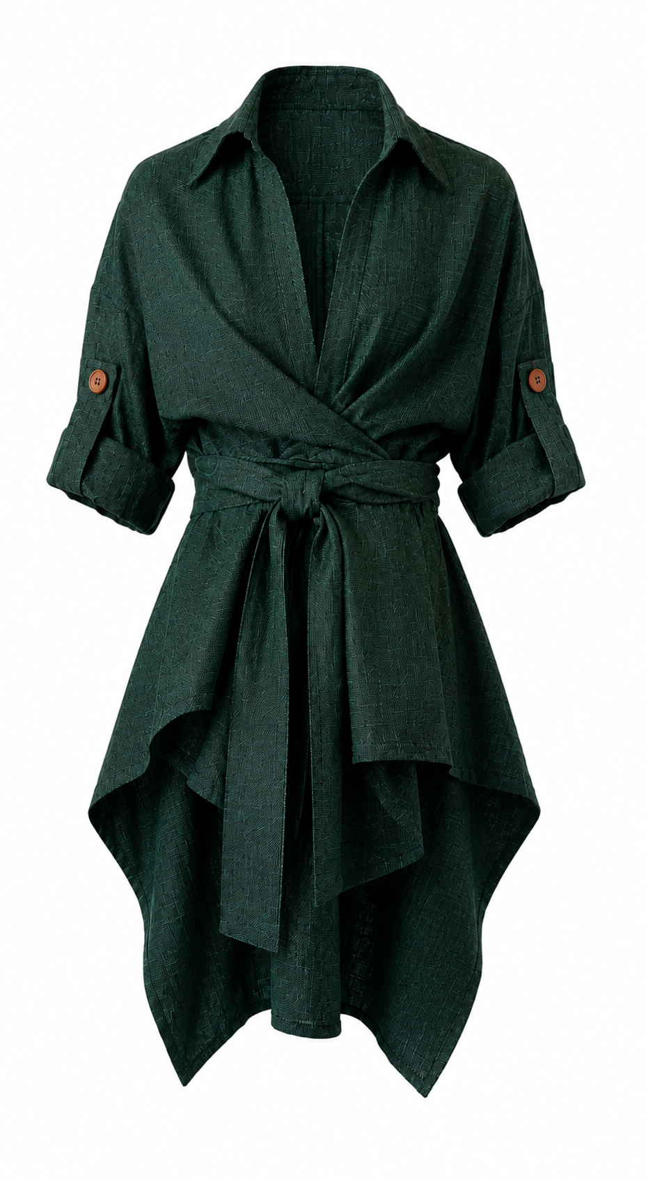 The Everyday Wrap Shirt, Edition One, Forest Green, Available on Pre Order, Made to Demand is now closed