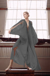 MADE TO DEMAND GODDESS CAPE DRESS - BLACK - RE STOCKED