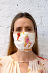 Remnant Mask - Double Layer Red/Cream Flower