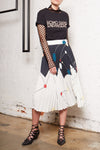 Graphite Pleated Skirt